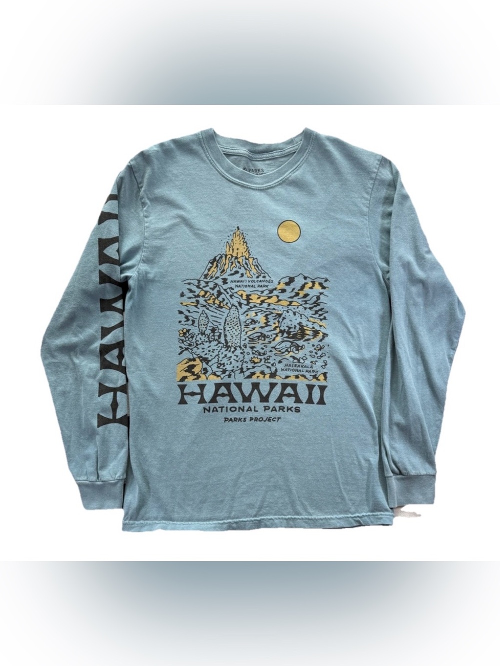 Parks Project Hawaii National Parks Long Sleeve T Shirt Men's Small Blue Nature